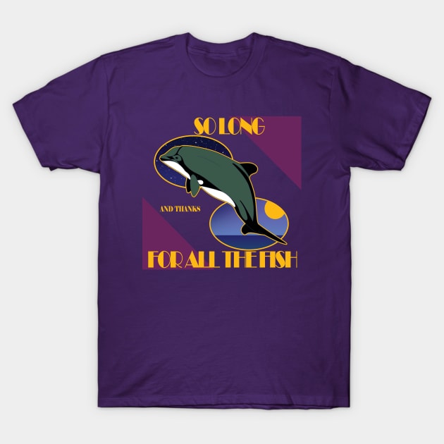 Hitchhicker´s Cephalorhynchus eutropia (Chilean dolphin) T-Shirt by uialwen